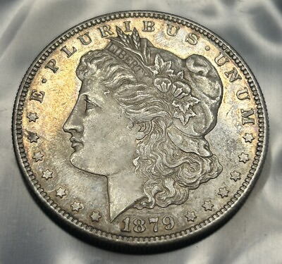 #ad 1879 S Morgan Silver Dollar UNC PL Nice 90% Silver Dollar Zm $49.00