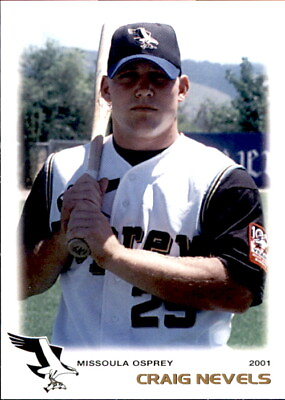 #ad 2001 Missoula Osprey Grandstand #25 Craig Nevels Flint Michigan MI Baseball Card $12.99