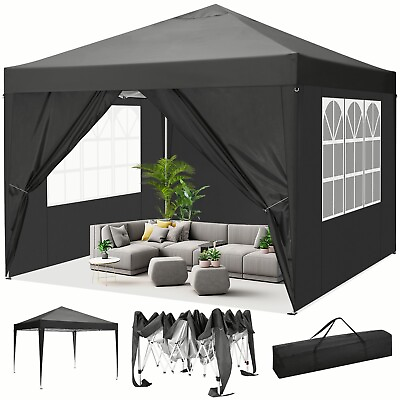 #ad Heavy Duty 10#x27;x10#x27; EZ Pop UP Wedding Party Tent Folding Gazebo Outdoor Canopy $115.99