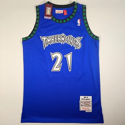 #ad Minnesota Timberwolves Kevin Garnett #21 embroidered new with tags jerseys blue $42.80