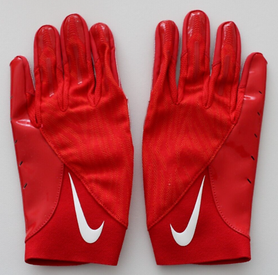 #ad Nike Vapor Knit Football Gloves Men#x27;s XL NCAA University Red White $40.45