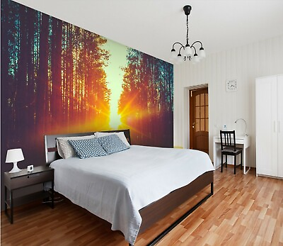 #ad 3D Sunny Forest 3131NA Business Wallpaper Wall Mural Self adhesive Commerce Fay AU $18.99