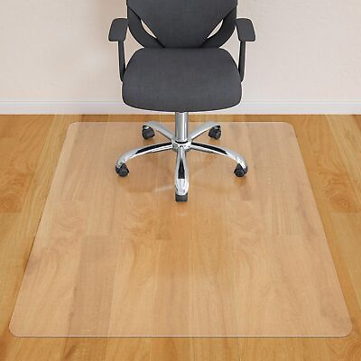 #ad HOMEK Large Office Chair Mat for Hardwood Floor 48quot; x 60quot; Clear Chair Mat fo... $71.72