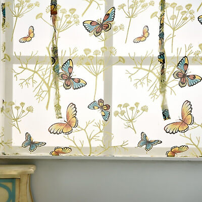 #ad Curtain Flower Pattern Stylish Practical Roman Blind Thin $10.56