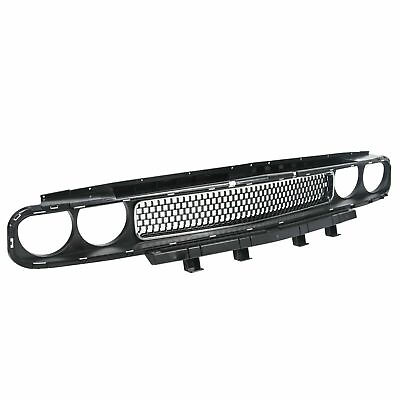#ad Fit For Dodge Challenger 2008 2014 Front Bumper Upper Grille Grill Trim Molding $93.00