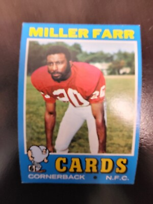#ad 1971 Topps Miller Farr football card #69......... $2.99