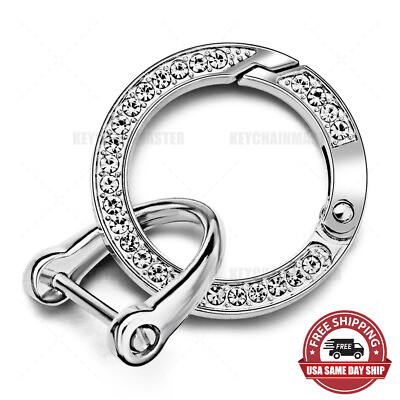 #ad 3D Fashion Luxury Diamond Alloy Car Home Lady Keychain Ring Buckle Decorate Gift $6.49