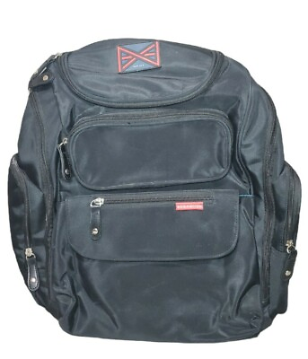 #ad Diaper Bag For Women Men Black BAG NATION Backpack w Stroller Straps amp; Pockets $29.22