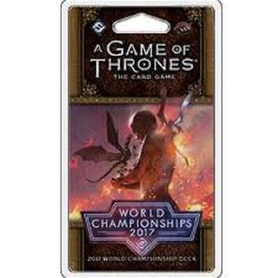 #ad GAME OF THRONES LCG WORLD CHAMPIONSHIPS 2017 DECK CARD GAME BRAND NEW amp; SEALED GBP 4.95