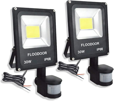 #ad 30W LED Motion Sensor Light Outdoor Waterproof Flood Light 12 24V AC DC Super Br $69.99
