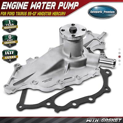 #ad Engine Water Pump w Gasket for Ford Taurus 1995 2007 Windstar Mercury Sable OHV $35.99