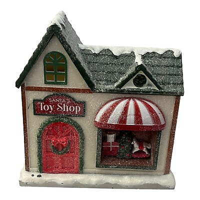 #ad Target Bullseye Playground Light Up Toy Shop Mini Christmas Village Ships Now $29.99