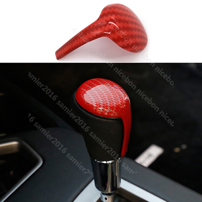 #ad RED Carbon fiber color Gear Shift Knob Decorator Cover Fit For Toyota Camry $14.09