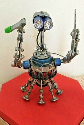 #ad Handmade Robot Created from auto parts. Exclusive. One Fantasy of the author. $799.00