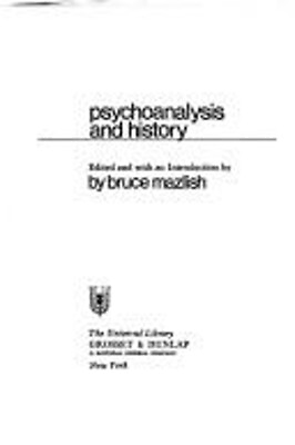 #ad Psychoanalysis and History Hardcover $4.50