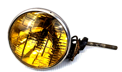 #ad Vintage GE Amber Fog Lamp Light Assembly Electroline MFG No.1 Cleveland OH RARE $64.95