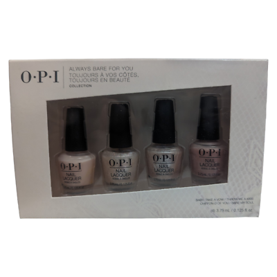 #ad OPI Always Bare For You 4 Piece Mini Nail Lacquer Set $13.49