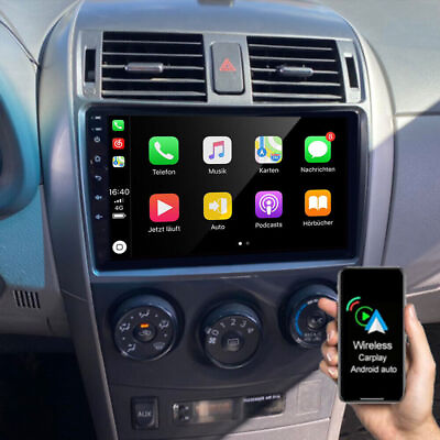 #ad For Toyota Corolla 2009 2013 Car GPS Radio Stereo Carplay Player BT USB w Camera $125.99