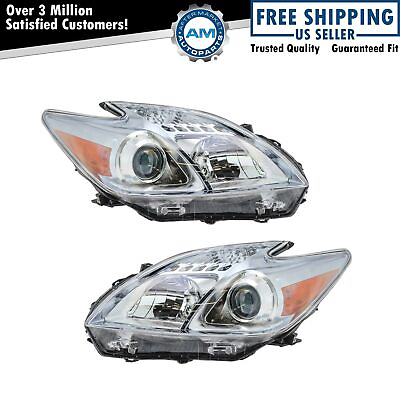 #ad Headlight Set Left amp; Right For 2010 2011 Toyota Prius TO2518122 TO2519122 $168.71