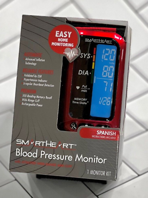 #ad SmartHeart Digital Adult Attached Upper Arm Cuff Blood Pressure Monitor $39.00