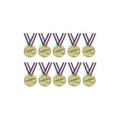 #ad Children Gold Winners Plastic Winner Medals Game Toys Prizes Awards Kids Party GBP 26.06