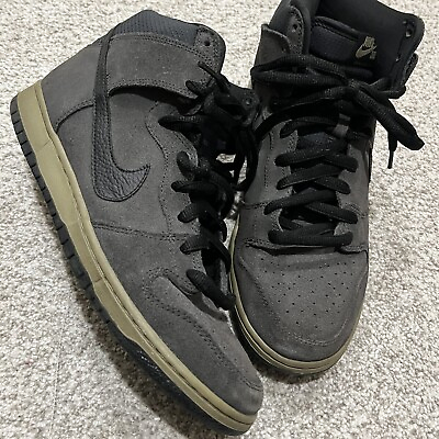 #ad Nike SB Dunk High Shoes 11 Pro Anthracite Matte Olive Suede Skate Sneakers 2012 $194.99