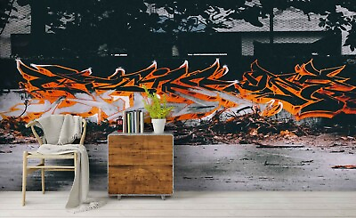 #ad 3D Abstract Graffiti Wallpaper Wall Mural Removable Self adhesive 3 AU $349.99