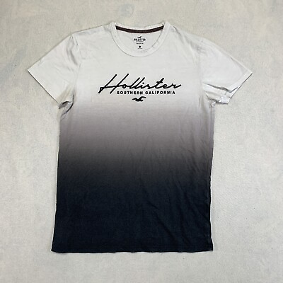 #ad Hollister Southern California T Shirt Mens Small Gray Short Sleeve Surf Beach $7.79