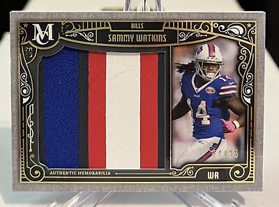 #ad Sammy Watkins 2015 Topps Museum Jumbo Patch 25 🔥4 Color Patch $17.49