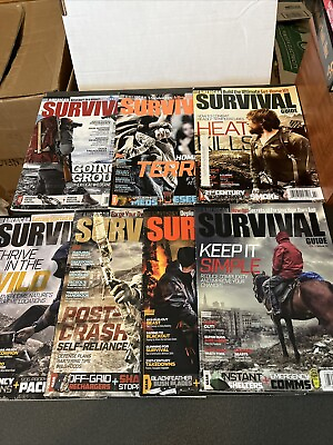 #ad American Survival Guide Magazine Lot Of 7 2016 Guns Prep Nuclear Off Grid $32.95