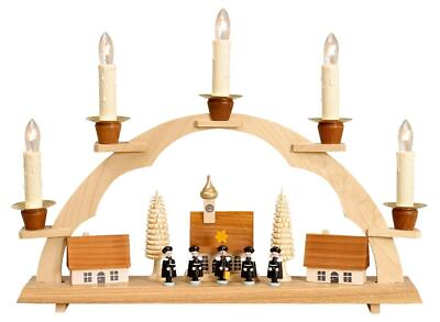 #ad Light Arch With Carolers Natural Electric Hxw 7 11 16x16 1 2in New Deco $344.17