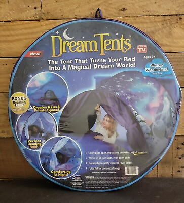 #ad Dream Tent Space Adventure Kid#x27;s Twin Bunk Bed Indoor Pop up Tent As Seen On TV $17.99