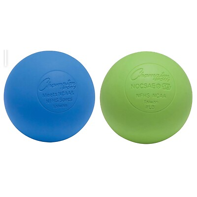 Champion Sports Official Lacrosse Ball Color Blue And Green Set of 2 $11.99