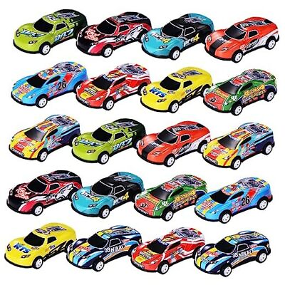 #ad 20 Pack 3.4 Inch Metal Pull Back Toy Cars Toys for Boys Girls Toddlers $22.17