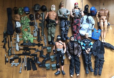 #ad Mixed 1996 G.I. Joe 12quot; Action Figure Lot 6 Figures with accessories $99.00