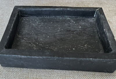 #ad Soap dish Gray black Slate 5 1 2 inches $12.00