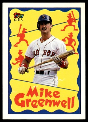 #ad 1992 Topps Kids Mike Greenwell Boston Red Sox #69 $1.98