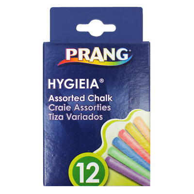 #ad Prang Hygieia Dustless Board Chalk Assorted Colors Pack of 12 $6.59