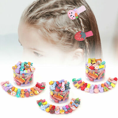 #ad 26Pcs Children Cute Hairpin Flower Cartoon Hair Clips for Girls Kids Headdress $9.98
