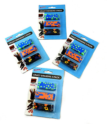 #ad Wholesale Lot of 24 Packs Back To School Pencil Erasers Party Favor Ships FREE $24.95
