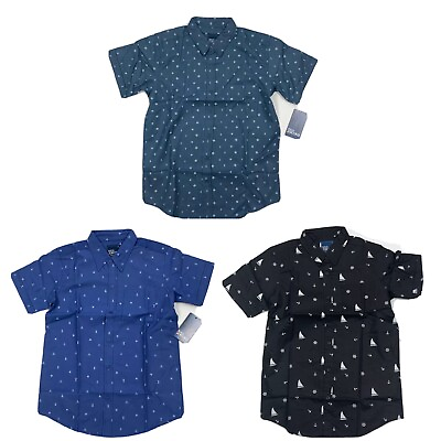 #ad Red Rhino Mens Short Sleeve Printed Cotton Casual Shirt Choose Size Color $38 $10.49