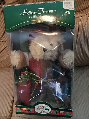 #ad Christmas Plush Teddy Bear Figurine $26.97