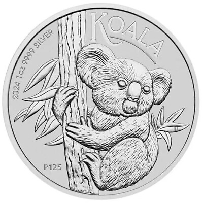 #ad 2024 1 oz Silver Australian Koala .9999 Fine Silver BU In Capsule $39.87