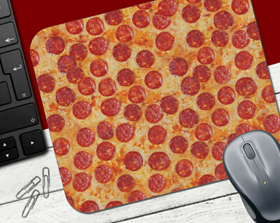 #ad Pizza #1 MOUSE PAD Italian Cheese Pepperoni Pizza Funny Novelty Gag Gift $18.00