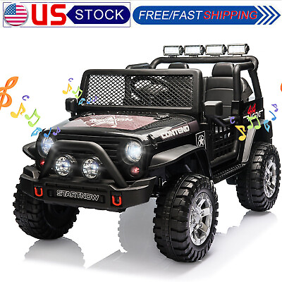 #ad 12V Ride On Truck Electric Jeep Off Road Vehicle Car Toy W Remote Led Light MP3 $199.99