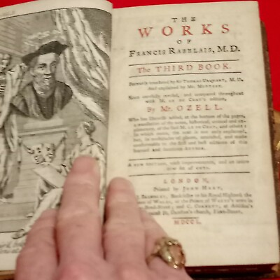 #ad The Works Of Francis Rabelais MD The 3rd Fourth and Fifth Book Extremely Rare $337.99