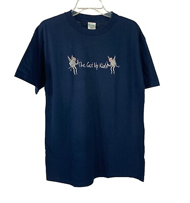 #ad Vtg 90s Rock Band T Shirt THE GET UP KIDS Mens L Robots Emo Alternative $85.00