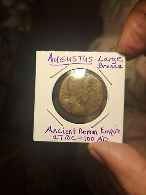 #ad Augustus. Large Bronze Ancient Roman Empire Coin.27bc 100ad $30.00