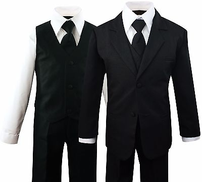 #ad Formal Kids Toddler Boys Suit 5 pieces Set with Vest and Tie Size 2T 14 $38.67