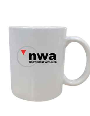#ad Northwest Airlines Logo Souvenir US Air Travel Pilot Coffee Mug Tea Cup $22.00